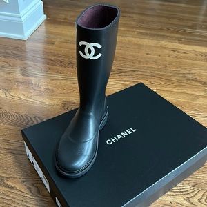 Brand New Chanel Rain Boots